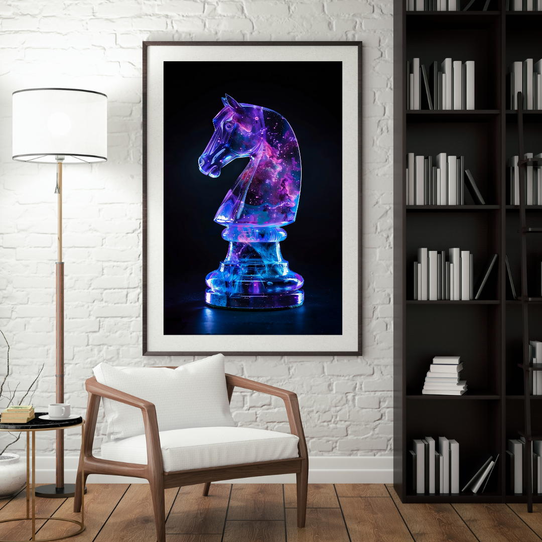 Affiche cavalier galaxie 50x70 cm