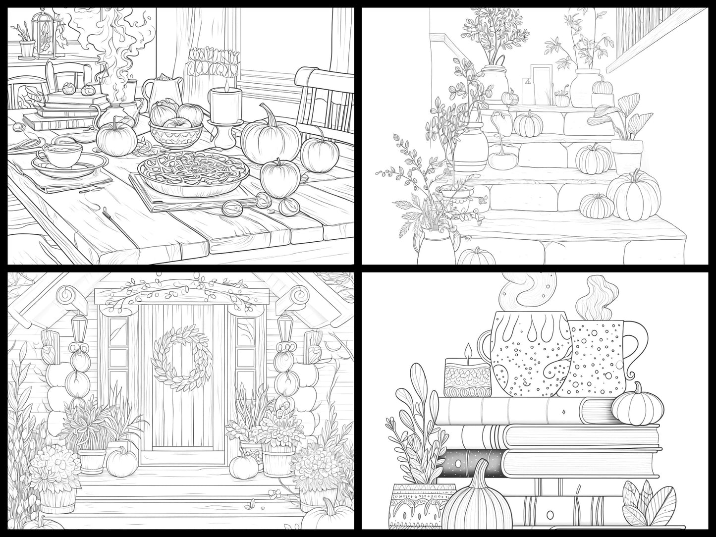 Ebook de coloriage – Mood d’automne "volume 1"🍂